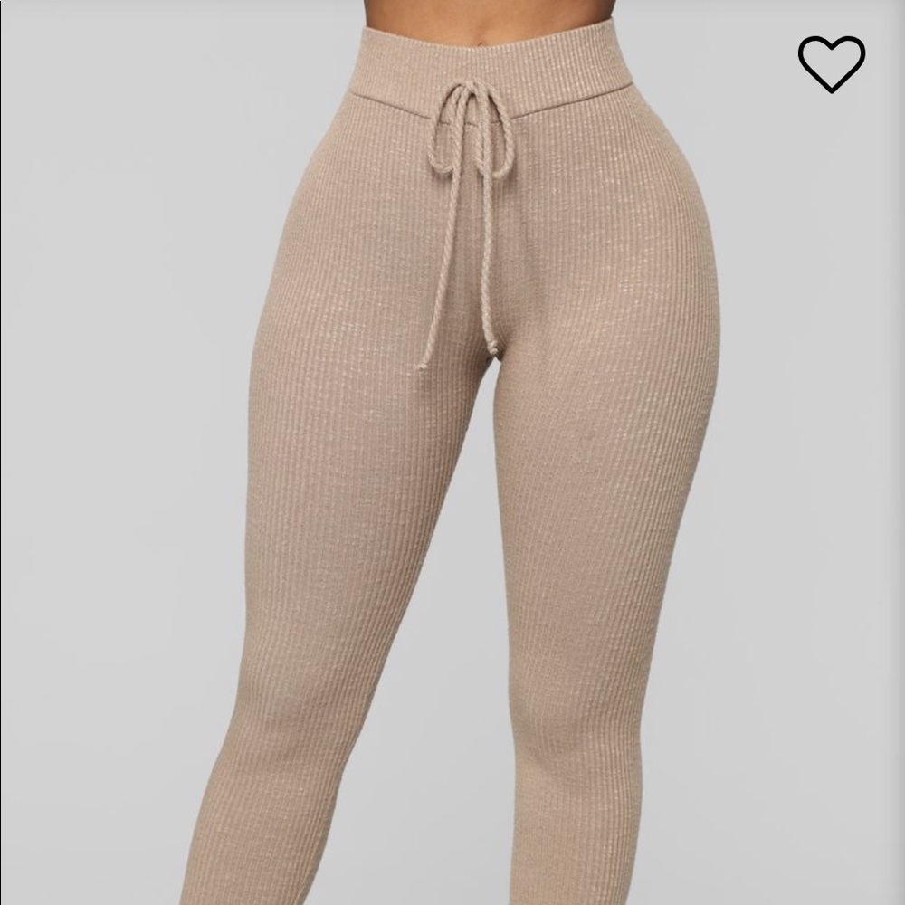 High waisted leggings with drawstring